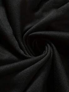 Manfinity Dauomo Pantalones cortos casuales estampados para hombre - Negro - Ver 5