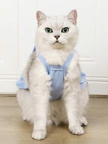 PETSIN 1 件涤纶蓝天白云吊带公主裙，淑女风连衣裙，时尚可爱芭蕾舞风格吊带裙，适合猫狗穿着，室内外均可穿着。 - 彩色 - 查看 14