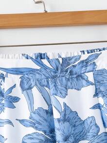 SHEIN Clasi Women's Crew Neck Sleeveless Loose Pleated Blue Floral Print Wide Leg Pants, Elegant Casual Outfit For Outings And Vacation, Spring/Summer Two Pieces Women Sets Summer Women's Summer Sets 2 Pc Summer Outfits Ladies Casual Sets Summer Outfit For Women Vacation Outfits Women, Holiday Outfitssummer Outfits, Spring Outfit, Beach Outfit, Festival Outfits, Vacation Outfits, Office Outfits, Country Outfit Women / For Women Elegant Dress, Elegant Party Dress, Elegant Blouse, Casual Classy Casual Dress, Casual Blouse, Casual Sets, Casual Long Dresses Beach Dress, Beach Outfit, Vacation Dress, Summer Holiday Outfits Wedding Guest Dress, Bridesmaid Dress, Graduation Dress - Multicolor - View 17