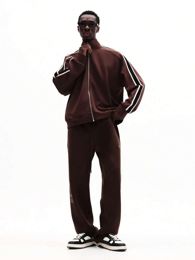 Track Jacket With Side Stripes