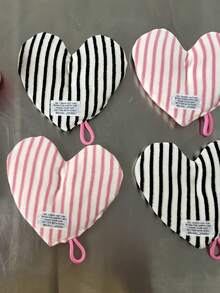 Joivida 1PC Heart Shape Thick Hanging Absorbent Towel Pot Handle Hot Pad Heat Insulating Placemat Coaster Kitchen Gift