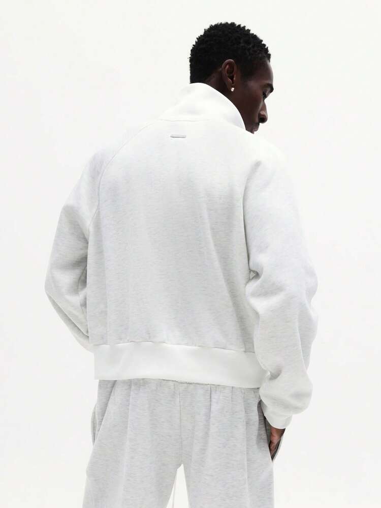 Full Zip Sweatshirt Jacket With Long Sleeves