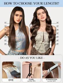 9AM Hair 20PCS Straight Tape In 100% Human Hair Extensions 14-24inches 50G/Pack For Salon Natural High Quality Real Remy Human Hair Silky Seamless Invisible PU Tape In Hair Extensions Winter Christmas Halloween Costumes Autumn Outfits Women Fall - S1B - View 11