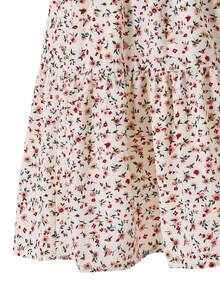 Emery Rose Kids Emery Rose Kids 女孩度假休闲碎花蝴蝶结装饰连衣裙 - 白色 - 查看 10