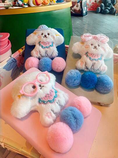 Joivida Cute Cartoon Puppy Pattern Grid Notebook, Beautiful Pastel Dot Journal For Writing, Kawaii Animal Memory Book, Lovely Animal Diary Notebook, Unique Gift Choice, High-Quality Cute Stationery