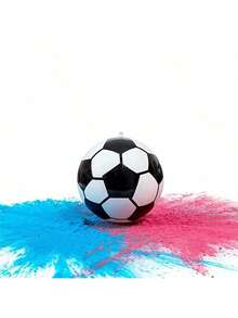 1 Set Gender Reveal Party Soccer Ball Gender Reveal Supplies Blue And Pink Powder Kit Non-Transparent Gender Reveal Party Ba By Shower Supplies - Multicolor - View 7