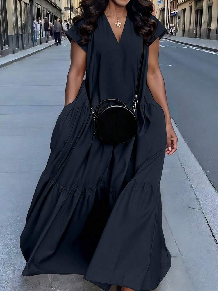long cotton dresses summer Indigo Blooms Cotton Maxi Dress