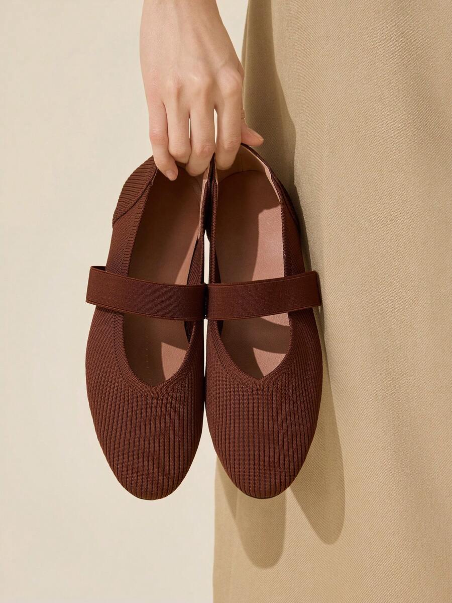 CUCCOO BASICS 女士休闲舒适一脚蹬乐福鞋，适合日常通勤和各种场合穿着 - 棕色 - 查看 1