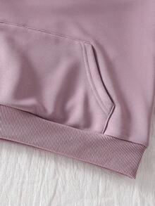 少女休闲可爱粉色蝴蝶结刺绣卫衣，蝴蝶结卫衣，蝴蝶结服装卫衣，女孩可爱卫衣 - 紫色 - 查看 8