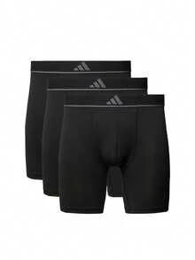 Adidas Men's Trunks Stretchy Quick-Dry Breathable Travel Sports Office 4AM015-000 - Black - View 1