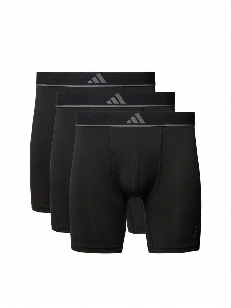 Adidas Men's Trunks Stretchy Quick-Dry Breathable Travel Sports Office 4AM015-000 - Black - View 1