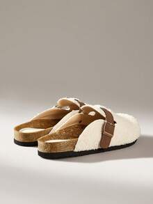Solecia Boston Essential Clogs - Women's Flat Comfort Leather Footbed - Apricot - View 4