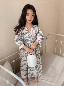 DAZY Young Girls Printed Nightgown/Sleepwear