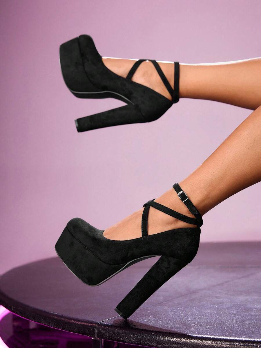 CUCCOO LuxiPop Women Fashion Elegant Party Commuter Pumps - Black - View 1