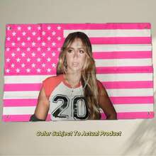 Thảm treo tường in hình cờ Tate McRae Polyester 90g dùng cho ký túc xá đại học, phòng ngủ, phòng khách, trang trí nhà cửa, thảm nghệ thuật đẹp, quà tặng lý tưởng cho ngày lễ - Nhiều màu - Xem 8