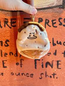 Joivida 1pc Cute Vegetable Snack Coin Purse Bitter Melon Garlic Toast Design Portable Keychain Bag Pendant - Multicolor - View 8