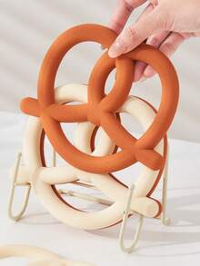 Joivida 1 st silikon värmebeständig bordsunderlägg lut vattentät varm dyna hög temperaturbeständig bordsunderlägg grytunderlägg tallriksunderlägg grytunderlägg