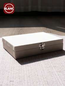 1 件天鹅绒首饰盒、珠宝展示托盘盒、多功能珠宝收纳盒、玻璃盖展示盒、戒指展示托盘、大容量珠宝收纳盒、耳环收纳盒、礼品盒、收藏盒、婚礼礼品盒 - 彩色 - 查看 5