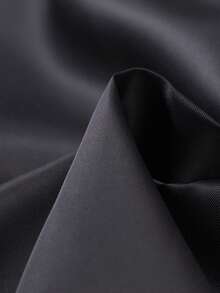 Manfinity EMRG Áo khoác mùa đông cổ đứng màu trơn cho nam, áo khoác mùa đông nam, áo khoác mùa đông ấm áp lót lông cừu màu trơn cho nam, áo khoác phồng mùa đông cho nam, áo khoác ngoài cho nam - Màu xám đen - Xem 8