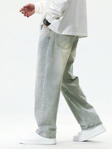 Claim Dot Quần jeans ống đứng nam, phong cách thường ngày, phù hợp đi làm và dạo phố. - Rửa nhẹ - Xem 6