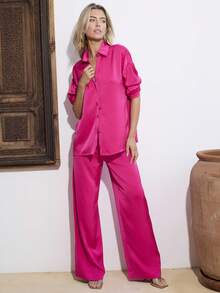 Dancing Leopard Áo sơ mi màu hồng cánh sen Konstantina, trang phục mùa hè cho nữ, áo đi nghỉ mát, áo dự tiệc cho nữ, áo hẹn hò, trang phục đi nghỉ mát cho nữ, áo lễ hội, mùa xuân và mùa hè, trang phục đi ăn trưa, trang phục đi biển cho nữ - Hồng - Xem 5