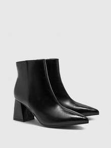 CUCCOO BIZCHIC Women's Fashionable Burgundy High Heel Boots Valentine's Day - Quiet Night - View 6