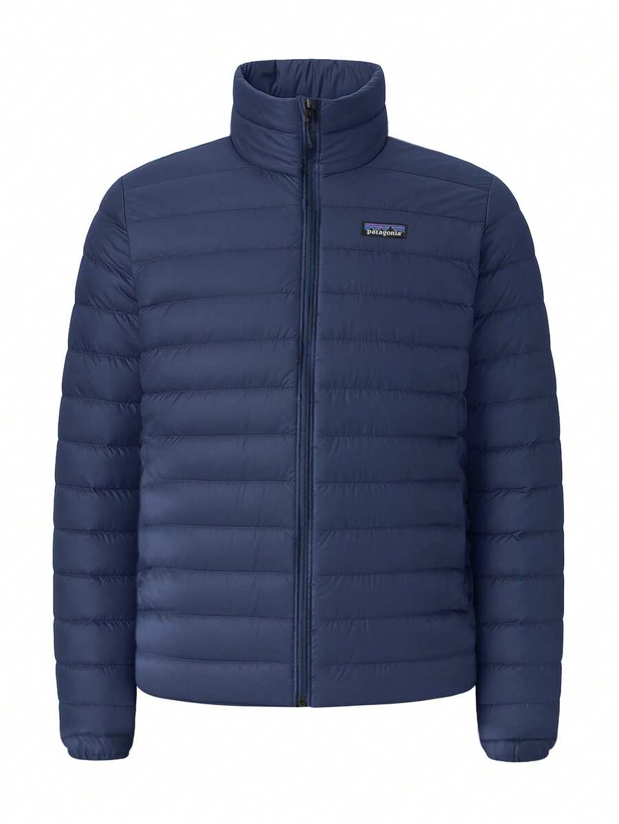 Men's Padded Jacket Navy Blue - Blue - View 1