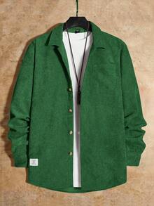 Manfinity VCAY 男士宽松针织休闲长袖外套和裤子套装（2件套）男士慢跑裤 男士两件套 男士街头套装 男士休闲套装 灯芯绒衬衫 男士搭配 - 彩色 - 查看 12