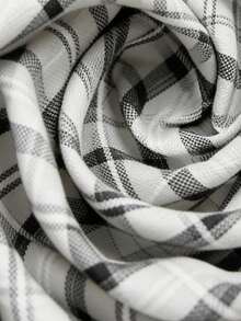 Manfinity Homme Men's Casual Plaid Front Button Long Sleeve Shirt, Autumn Mens Country Shirts Mens Business Casual Shirt Western Wear For Men Ariat Shirt Men - White - View 4