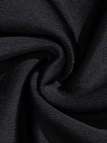 SHEIN 2pcs/Set Tween Girls Simple Black & White Bikini Sets - Black - View 7