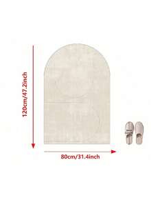 1件水晶绒椅垫，可水洗办公室地板保护垫，家用办公室装饰地垫，具有隔音和减震功能，采用聚酯纤维制成，背面带有点状塑料颗粒，可增加与地板的摩擦力。 - 彩色 - 查看 7