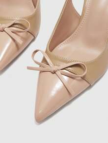 CUCCOO BIZCHIC Minimalist Backless Pointed Toe Women Pumps, Commuting & Casual - Apricot - View 6