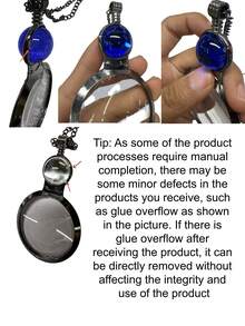 1 件毛衣链珠宝放大镜放大镜项链，复古放大镜母亲节礼物放大镜生日礼物放大镜 - 彩色 - 查看 14