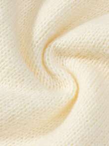 INAWLY Women's Solid Color Round Neck Pullover Front Slit Design Vest - Apricot - View 5