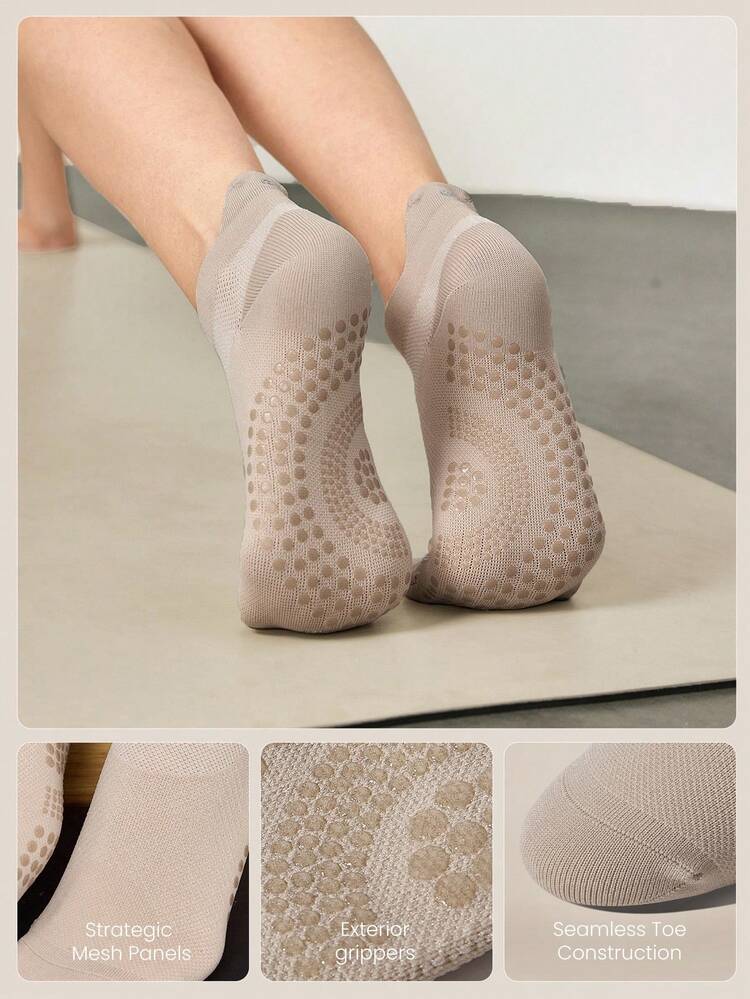 7 Pairs Walk A Mile Grip Ventilated Mesh Socks