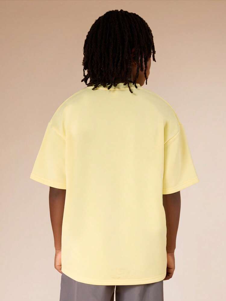 Oversized Tee With Logo Patch