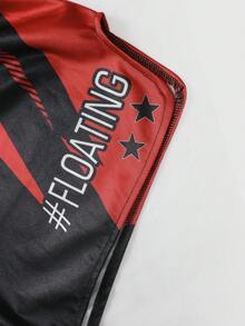 ROMWE MEN Street Life Men's X Collaboration Boxing Shorts - Black - View 6