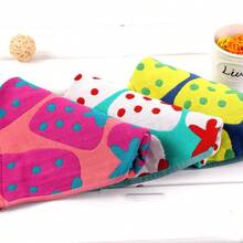 Joivida 1pc Super Absorbent Large Rectangular Face Towel And Bath Towel, With Strawberry, Lime, And Watermelon Patterns (Pink, Green, Green) - Thick Hanging Hand Towel, Dishwasher Towel, Cute Fruit Pattern, Household Absorbent Cloth With A Gauze Like Texture, Suitable For Sensitive Skin