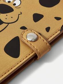 SCOOBY-DOO X SHEIN 1pc Beige Fashionable Large Capacity Passport Holder