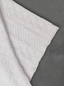 Manfinity Homme Áo polo nam tay ngắn màu trơn, chất liệu vải dệt họa tiết, thích hợp cho kỳ nghỉ hè; Áo len nam; Áo lưới ren nam; Áo móc nam; Áo ren nam; Áo ren trắng nam. - trắng - Xem 5