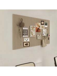 Madebyblanc 1 件无需钻孔垂直矩形现代织物框架壁挂式毛毡板，适用于照片墙、公告板、备忘板、DIY 工艺品 - 可拆卸，带软木板和备忘板，适用于墙面装饰、房间装饰、派对照片展示、惊喜公告、卧室、书房、客厅、办公室、教室、宿舍的壁挂式收纳