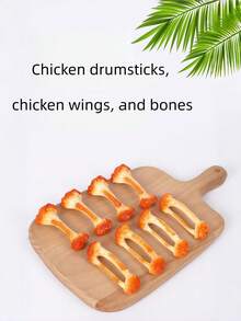 Joivida 逼真鸡翅骨包包挂饰 - 酷炫有趣的钥匙扣，可挂在背包、钱包上，也可作装饰品，是送给青少年朋友的好礼物