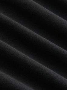 SHEIN Sweetro Women's Draped Neck Layered Ruffle Hem Mini Dress - Black - View 5