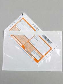 Shipping Label Sleeves 6.69*9.84in(17*25cm)- Strong Adhesive Back For Secure Package Labeling, Protects Documents With Packing Slip Pouches -Packing Sleeves For Mailing And Packaging - 17*25cm - View 3
