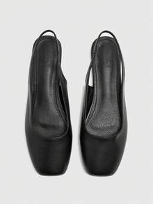 CUCCOO BIZCHIC 女士休闲百搭通勤极简平底鞋 - 黑色 - 查看 3