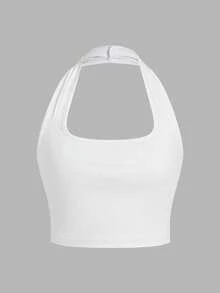 SHEIN EZwear 3件套女士休闲露脐吊带背心套装 - 彩色 - 查看 3