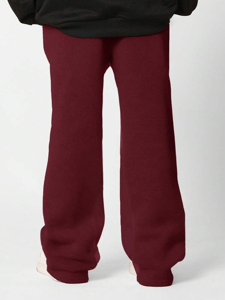 Flare Sweatpants With Drawstring Waistband