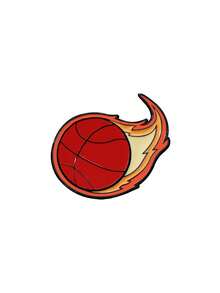 Zazumi Cartoon Sports Series Alloy Badge Brooch Football Basketball Volleyball Tennis Design Clothing Accessory Bag Backpack Decor Festival Party Celebration Fan Gift Casual Wear Statement Celebration - Multicolor - View 7