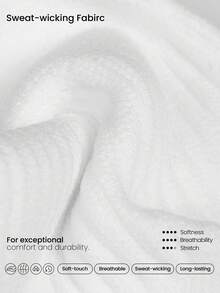 GLOWMODE 3 Pairs Arch Support Everyday Socks Gym - White - View 3