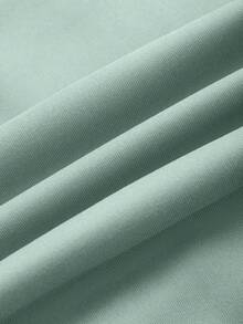 INAWLY Women's Casual Drop Shoulder Sweatshirt & Plaid Pants Set - Mint Green - View 5